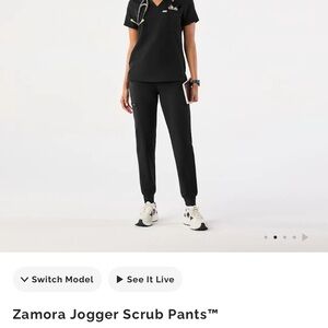 Zamora Jogger Scrub Pants - Black